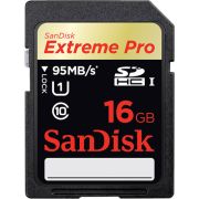 Cartão SDHC Sandisk UHS-I Extreme Pro 16GB - 95MB/s