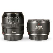 Objetiva Canon Macro EF 50mm F2.5 com Life Size Converter (12616) - USADA