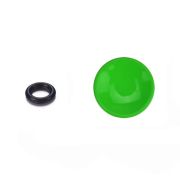 Botão côncavo para disparador de câmera (com borracha de fixação) - VERDE