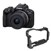 Câmera Canon EOS R50 com RF-S 18-45mm IS STM + Gaiola SmallRig 4214