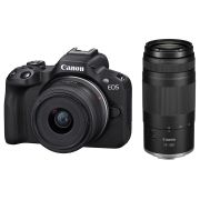 Câmera Canon EOS R50 com RF-S 18-45mm IS STM + RF 75-300mm