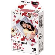 Filme instantâneo Fujifilm instax mini Heart Sketch (10 fotos) 