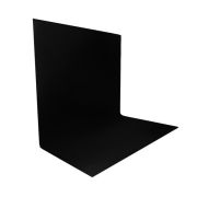 Fundo infinito de tecido Greika FV001-1016 para vídeo e fotografia em estúdio - 3x5 metros (PRETO)