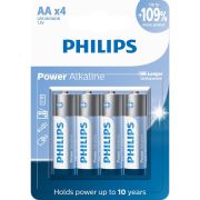 Pilha alcalina Philips AA LR6P4B/59 - cartela com 4 unidades