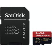 Cartão microSDHC Sandisk Extreme PRO UHS-I 32GB - 100MB/s (com adaptador SD)