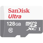 Cartão microSDXC Sandisk UHS-I Ultra 128GB - 100MB/s (com adaptador SD)