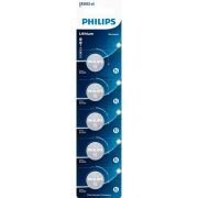 Pilha de lítio Philips CR2032 3V cartela com 5 unidades (CR2032P5B/59)