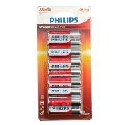 Pilha alcalina Philips AA LR6P16B/97 cartela com 16 unidades