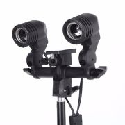 Soquete duplo Greika YL-104 para lâmpada E27 com suporte para sombrinha (bivolt)