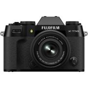 Câmera mirrorless Fujifilm X-T50 com 15-45mm (PRETO)