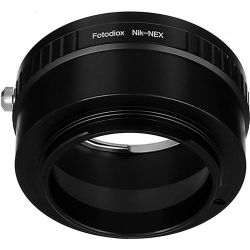 Anel Adaptador Fotodiox FONIKFSNYE (Lente Nikon F em câmera Sony E)