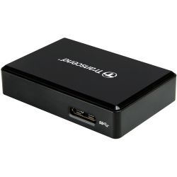 Leitor de cartão de memória SD, microSD e Compact Flash Transcend RDF9 USB 3.1