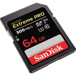 Cartão SDXC SanDisk Extreme PRO UHS-II 64GB - 300MB/s (V90)