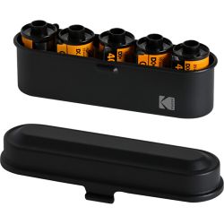 Estojo de a&ccedil;o Kodak para 5 rolos de filme 35mm (PRETO)