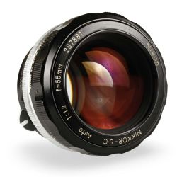 Objetiva Nikon Pre-AI NIKKOR 55mm f1.2 S.C Auto - USADA
