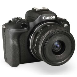 Câmera mirrorless Canon EOS R100 com lente RF-S 18-45mm IS STM - USADO