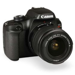 Câmera DSLR Canon EOS Rebel T100 com lente 18-55mm III - USADO (80 disparos)