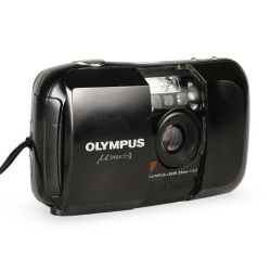 Câmera analógica compacta 35mm Olympus mju 1 (PRETO) - USADO