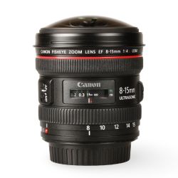 Objetiva Canon EF 8-15mm f4L Fisheye USM (12547A) - USADO
