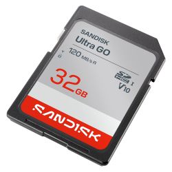 Cart&atilde;o SDHC Sandisk UHS-I Ultra GO 32GB - 120MB/s