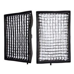 Kit de Iluminação contínua Greika AGATA II com grade e 2 lâmpadas (110V)