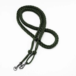 Alça de pescoço Mohave Cord Paracord 550 para câmera fotográfica - Verde Musgo