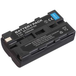 Bateria recarregável Greika NP-F570/F550 2200mAh para iluminadores de LED