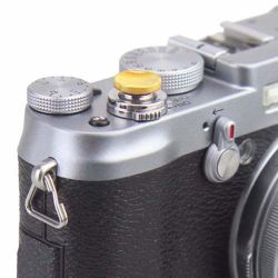 Botão côncavo para disparador de câmera - DOURADO