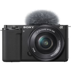 Câmera mirrorless Sony ZV-E10 com lente PZ E 16-50mm OSS + Gaiola SmallRig 3538B