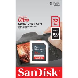 Cartão SDHC Sandisk UHS-I Ultra 32GB - 100MB/s