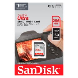 Cartão SDXC Sandisk Ultra UHS-I 256GB - 150MB/s