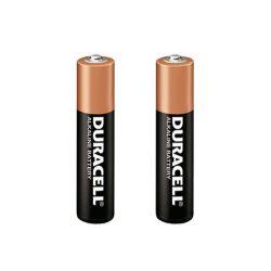 Pilha alcalina Duracell AAA MN2400B2 cartela com 2 unidades