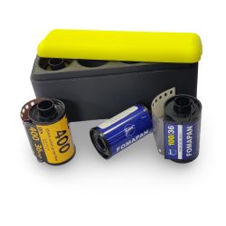 Estojo de plástico TD-35A para 4 rolos de filme 35mm