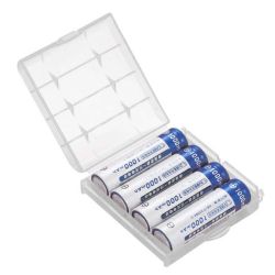 Estojo para 4 pilhas AA ou AAA