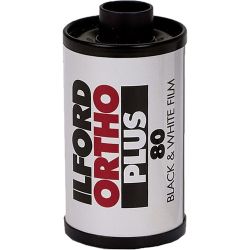 Filme fotográfico 35mm Ilford ORTHO Plus ISO 80 Preto e Branco 36 poses