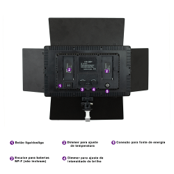 Iluminador de LED U800+ (com fonte de alimentação)