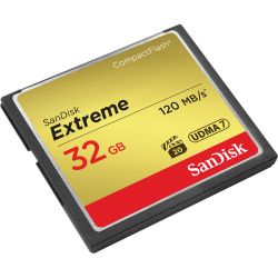 Cartão Compact Flash Sandisk Extreme 32GB - 120MB/s