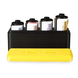 Kit 35mm preto e branco com 4 filmes de 36 poses + estojo