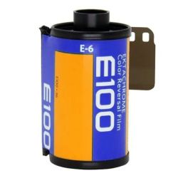 Filme fotográfico 35mm Kodak Ektachrome E100 ISO 100 Colorido Positivo 36 poses