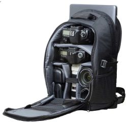 Mochila ikon NCA593/B para câmera DSLR, lentes e notebook
