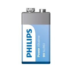Pilha alcalina Philips 9V 6LR61P1B/59