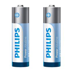 Pilha alcalina Philips AA LR6P12S/59 - cartela com 2 unidades