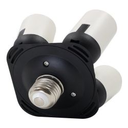 Soquete quádruplo Greika YL-108 para lâmpada E27