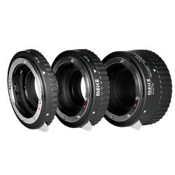 Tubos de extensão Meike MK-N-AF1-B de 12mm, 20mm e 36mm para Nikon F