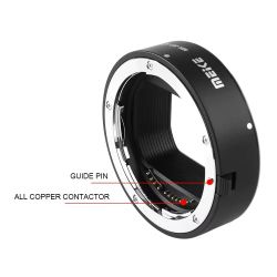 Tubos de extensão Meike MK-RF-AF1 de 13mm e 18mm para Canon RF